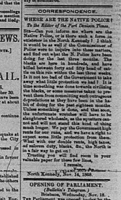 Port Denison Times, 28 November 1868, p2